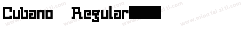 Cubano Regular字体转换